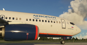 Aeroflot PMDG B737-700 Scimitar winglets thumbnail 3