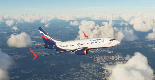 Aeroflot PMDG B737-700 Scimitar winglets