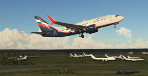Aeroflot PMDG B737-700 Scimitar winglets thumbnail 8