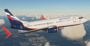Aeroflot PMDG B737-700 Scimitar winglets thumbnail 13