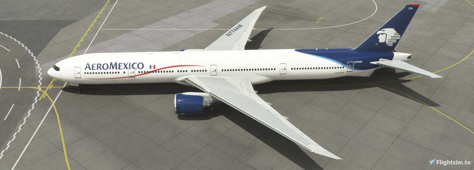 AEROMEXICO N774AM 8K » Microsoft Flight Simulator