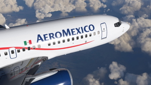 Aeromexico (XA-DRD) Split Scimitar PMDG 737-700 - 8K thumbnail 2
