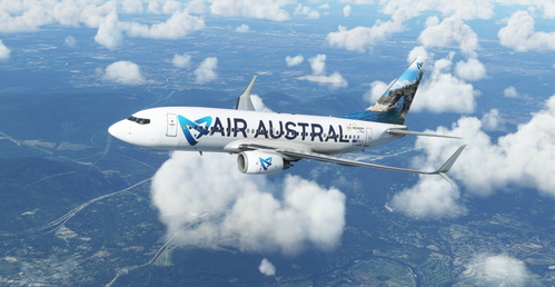 Air Austral "Sud" PMDG B737-700 Scimitar winglets