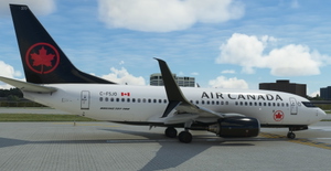 Air Canada "2017 livery" PMDG B737-700 Scimitar winglets thumbnail 2