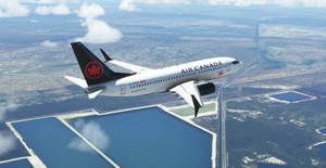 Air Canada "2017 livery" PMDG B737-700 Scimitar winglets thumbnail 1