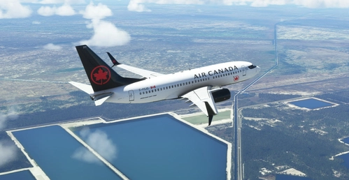 Air Canada "2017 livery" PMDG B737-700 Scimitar winglets