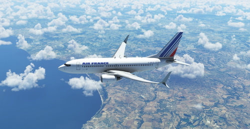 Air France "1990 livery" PMDG B737-700 Scimitar winglets
