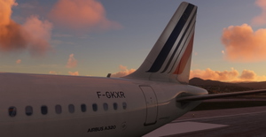 Air France "2021 livery" "F-GKXR" "Rochefort" Fenix A320 Ceo with cabin thumbnail 5