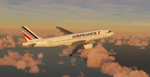 Air France "2021 livery" "F-GKXR" "Rochefort" Fenix A320 Ceo with cabin thumbnail 1