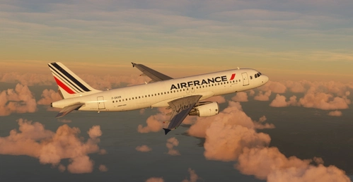 Air France "2021 livery" "F-GKXR" "Rochefort" Fenix A320 Ceo with cabin