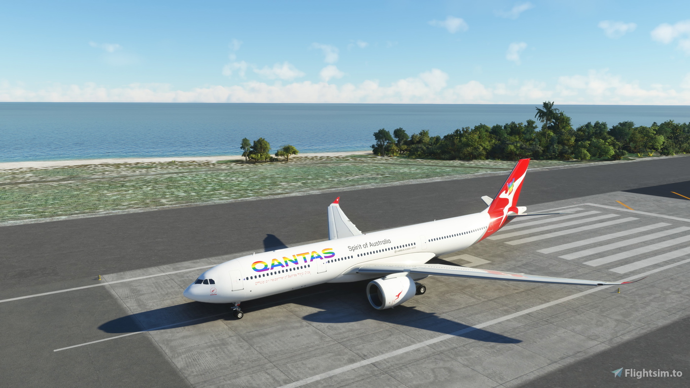 Airbus A330-900 Qantas Rainbow Roo VH-QPJ for Microsoft Flight ...
