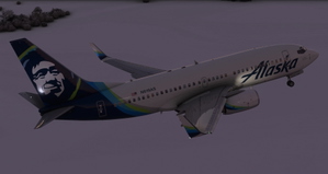 Alaska Airlines [N619AS] for PMDG B737-700 thumbnail 3