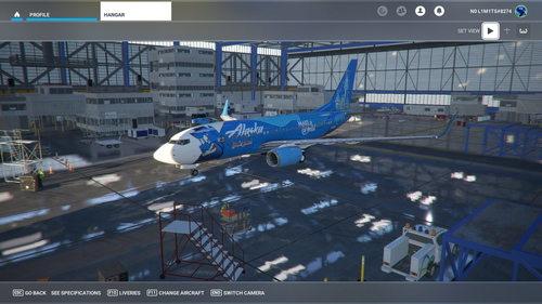 Alaska MAW 737-700 BW