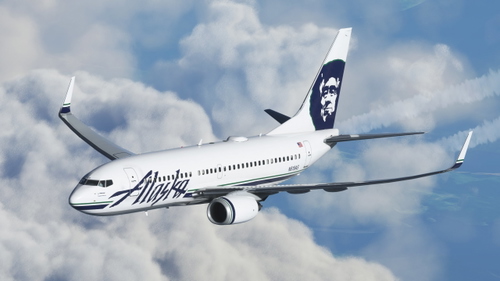 Alaska ("Old Colors" - N618AS) [8K] - PMDG 737-700