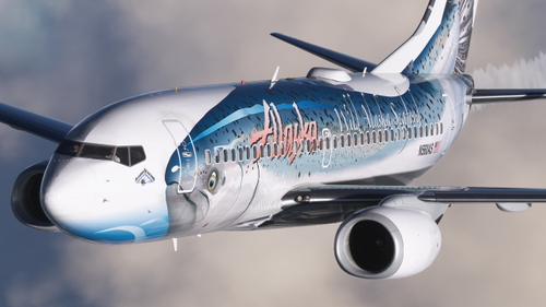 Alaska (Salmon) (N560AS) [8K] - PMDG 737-700