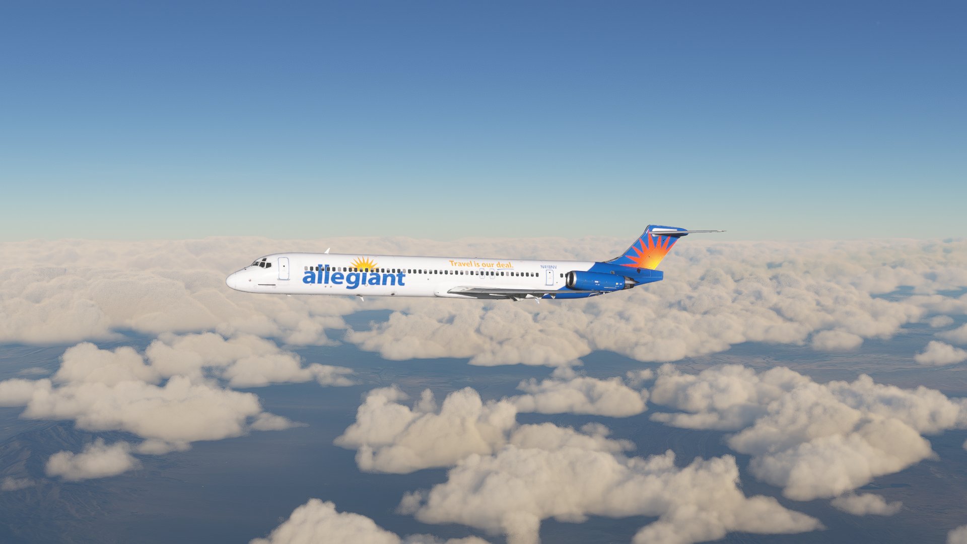 Allegiant Air (N418NV) Fly The Maddog X MD80 - 8K - Image 1
