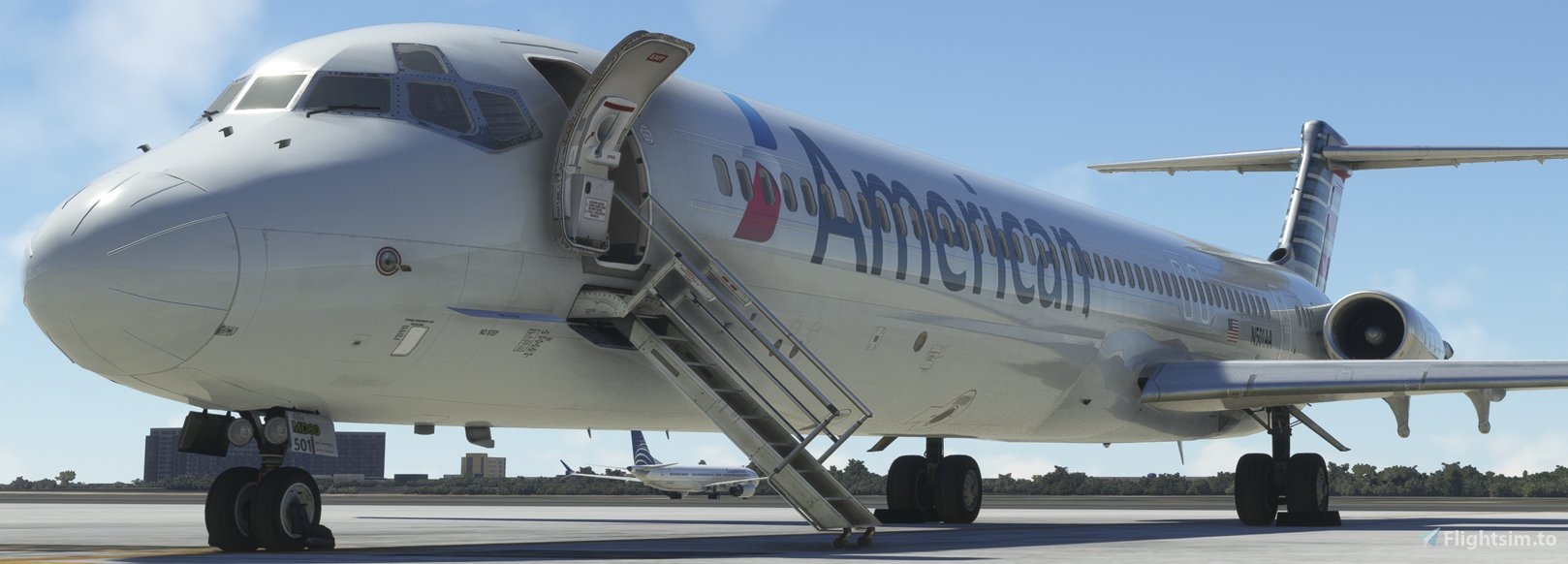 AMERICAN AIRLINES N501AA NEW LIVERY FICTIONAL 8K for Microsoft 