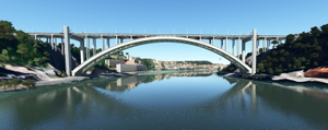 Arrábida bridge - (real life modulated building - detailed) thumbnail 3