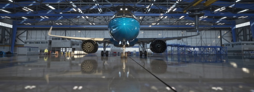 ASOBO A320 BLUE-CHROME LIVERY