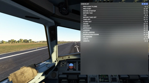 Asobo a320 NEO ingame Checklist