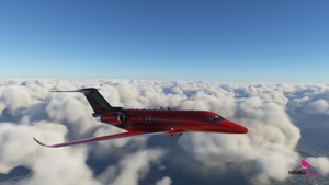 Asobo Citation Longitude G-LCDH "Lewis Hamilton" Livery [8K] thumbnail 6