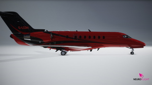 Asobo Citation Longitude G-LCDH "Lewis Hamilton" Livery [8K] thumbnail 2