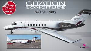 Asobo Citation Longitude N47CL Livery [8K] thumbnail 1