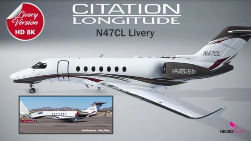 Asobo Citation Longitude N47CL Livery [8K]