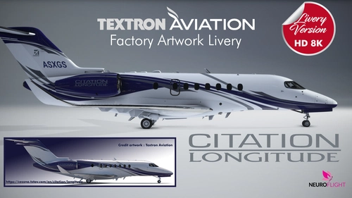 Factory Artwork Livery For Citation Longitude [8K]