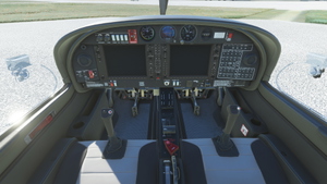 Asobo Diamond DA40NG / NGX / TDI - Dark Interior with with black and grey seats thumbnail 1