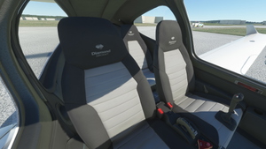 Asobo Diamond DA40NG / NGX / TDI - Dark Interior with with black and grey seats thumbnail 3