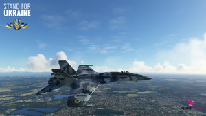 ASOBO F/A 18E Hornet - Ghost of Kyiv livery [4K] thumbnail 8