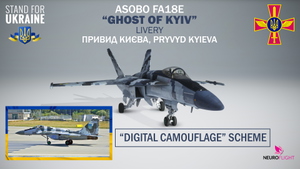 ASOBO F/A 18E Hornet - Ghost of Kyiv livery [4K] thumbnail 1