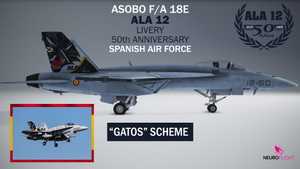 ASOBO F/A 18E SPANISH AIR FORCE LIVERY - GATOS SCHEME [4K] thumbnail 1