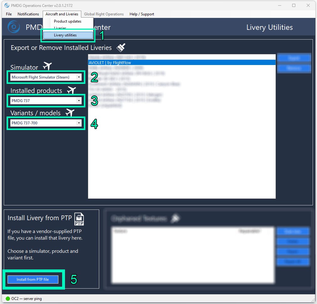 AVIOLET - PMDG 737-700 | Livery By FlightFlow for Microsoft Flight ...