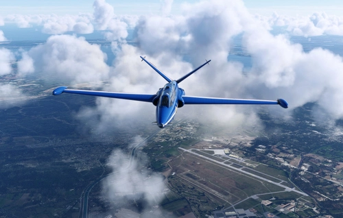 AzurPoly - Fouga Magister Patrouille de France - Blue livery