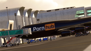 B747-8 Cargo - Salty version - Pornhub (Logo only) thumbnail 1