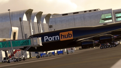 B747-8 Cargo - Salty version - Pornhub (Logo only)