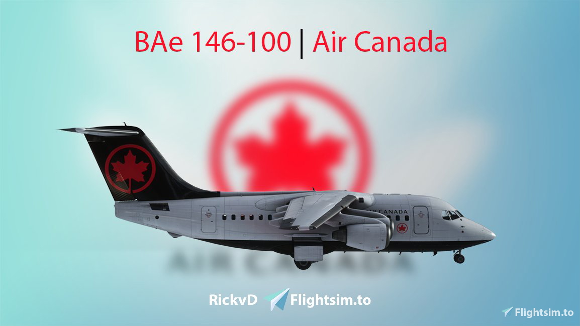 🛩️ BAe 146-100 | Air Canada [4K]&nbsp; - Image 1