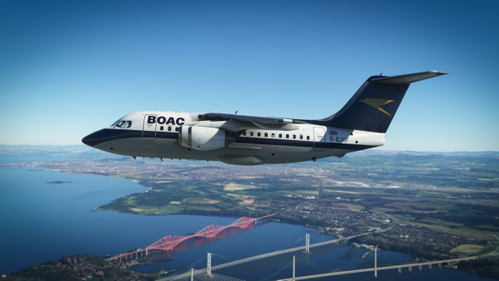 BAe 146-100 BOAC Retro G-BJXF