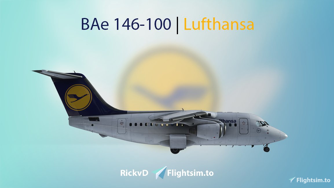 🛩️ BAe 146-100 | Lufthansa [4K] - Image 1