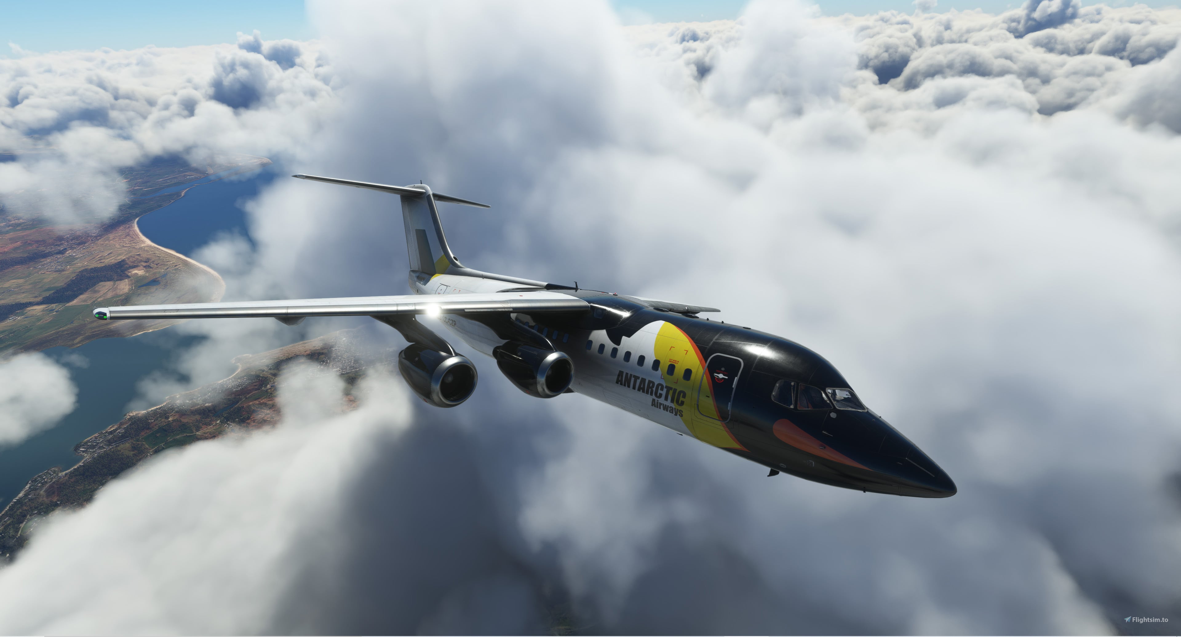 BAe 146-200 Antarctic Airways CC-CZP for Microsoft Flight Simulator | MSFS