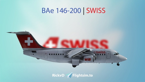 🛩️ BAe 146-200 | SWISS [4K] 