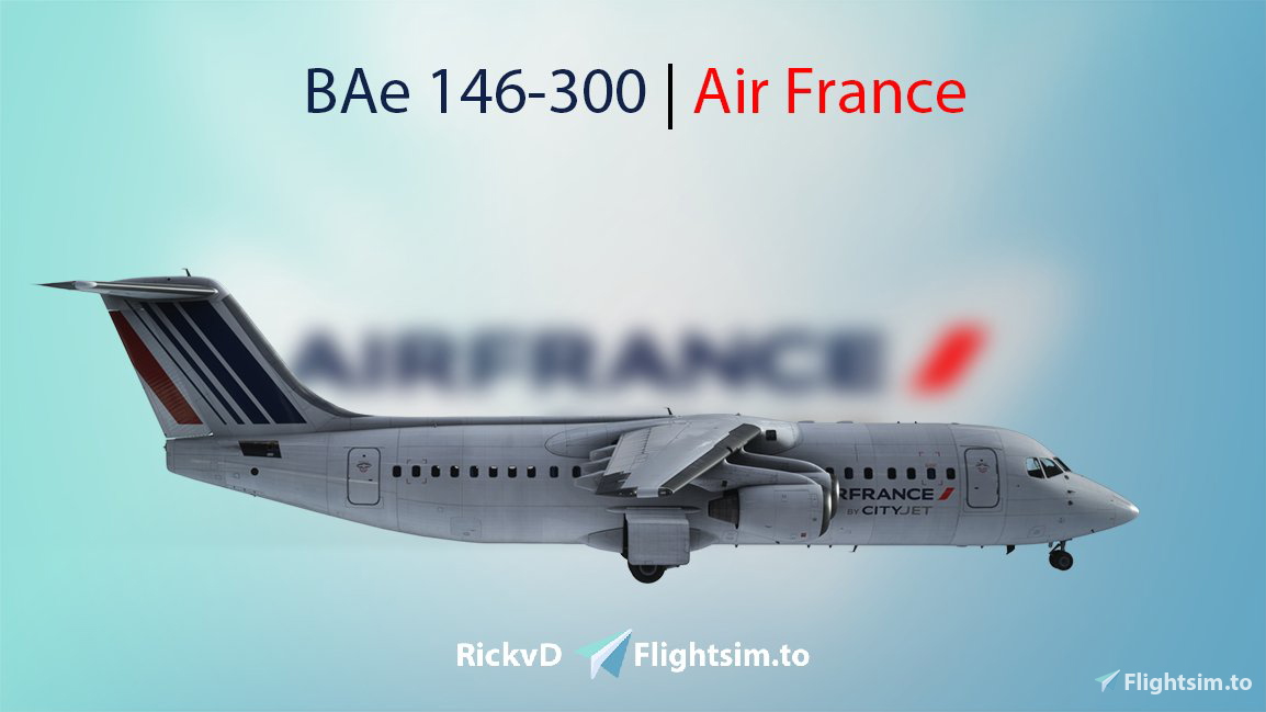 🛩️ BAe 146-300 | Air France [4K]&nbsp; - Image 1