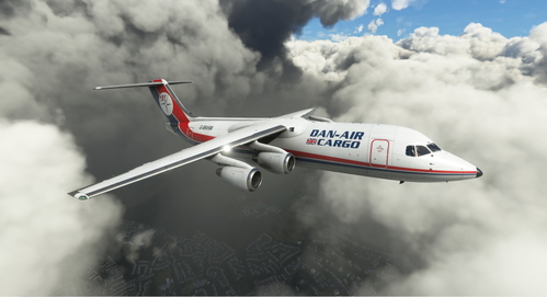 BAe 146-300QT Dan Air Cargo G-BKHW