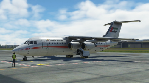 Bae146-200 | Dubai Air Wing A6-RJ2 4K