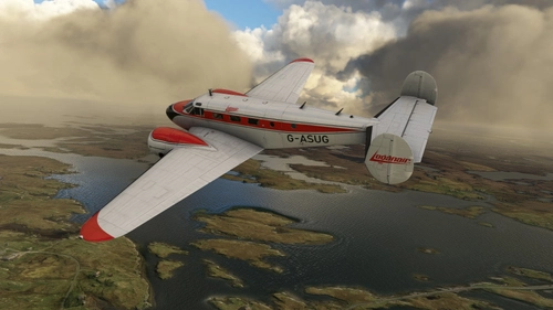 Beech 18 Loganair G-ASUG (Early)