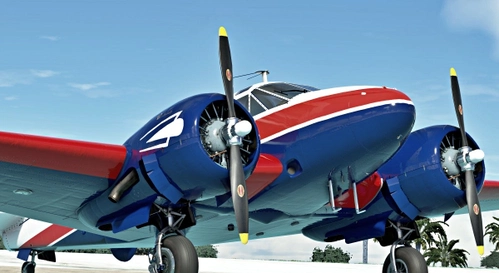 Beech 18 Movie plane