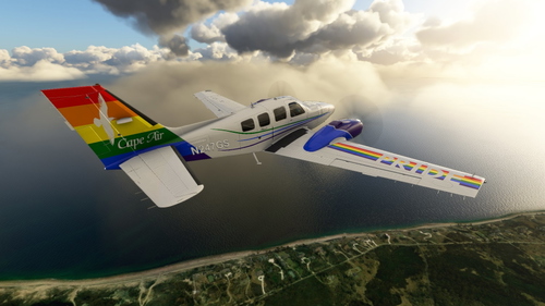 Beechcraft Baron G58 Cape Air Pride (N247GS)