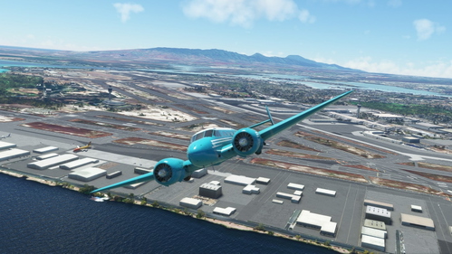 Beechcraft D18S in Seafoam